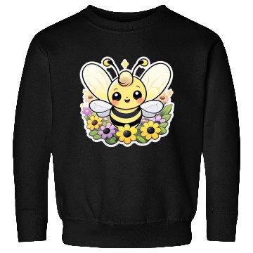 Discover A bee chubby cartoon Sweatshirts