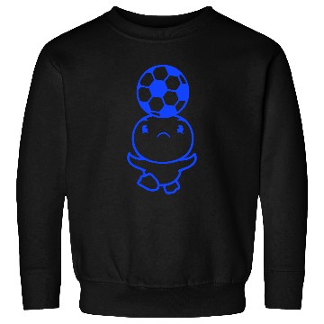 Discover Duck Plays Soccer Header Ball Balancing Head Fun Sweatshirts