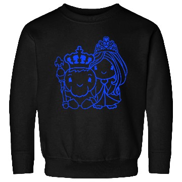 Discover 2 Ducks King Queen Prince Princess Couple Crown Sweatshirts