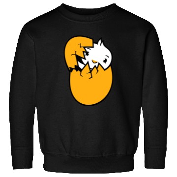 Discover Bird Duck Hatches Egg Easter Easter Egg Baby Child Sweatshirts