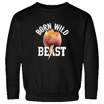 Discover Born Wild Beast Eggshell Lightning Adventure Sweatshirts