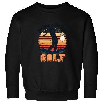 Discover Golf Swing Typography - Vintage Golfer Design Sweatshirts
