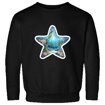 Discover Vibrant Starfish Illustration Sweatshirts