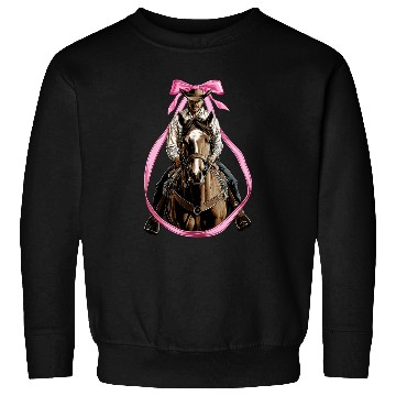 Discover Coquette Bow Rodeo Barrel Racer Barrel Racing Mom Sweatshirts