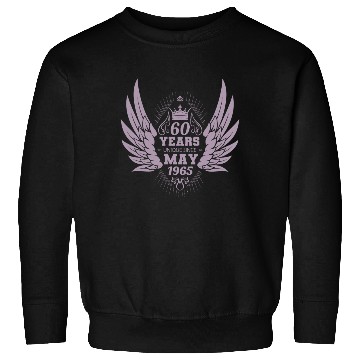 Discover 60th birthday angel wings unique since May 1965 Sweatshirts