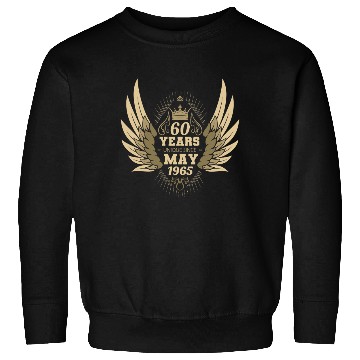Discover 60th birthday angel wings unique since May 1965 Sweatshirts