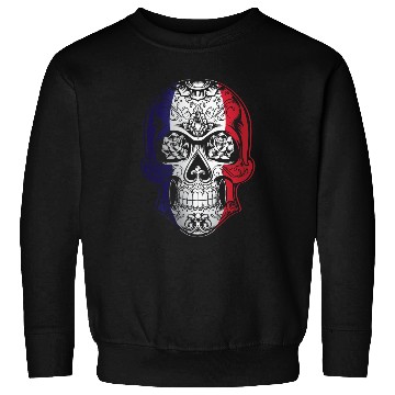 Discover France X Head Skull Flag Sweatshirts