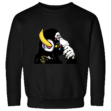 Discover DJ chimpanzee , Banana headphones Sweatshirts