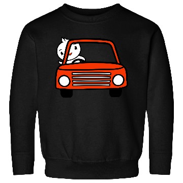 Discover Duck Car Driver Fast Vehicle Greeting Waving Cute Sweatshirts