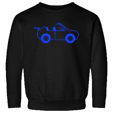 Discover Duck Car Driver Sport Car Fast Driving Vehicle Fun Sweatshirts