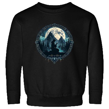 Discover Man in hat and Moon Sweatshirts