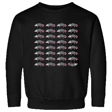 Discover Playing Opossum Pixel Art Sweatshirts