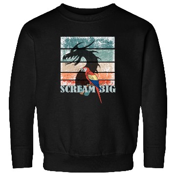 Discover Scream Big Parrot Dragon Fusion Sweatshirts