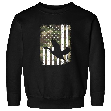 Discover Goose Hunting Camo US Flag For Hunter Camouflage Sweatshirts
