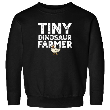 Discover Tiny dino farmer - Dinosaur Funny Dinosaur Farmer Sweatshirts