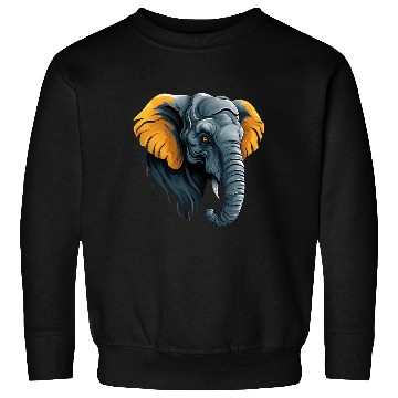 Discover Elephant Head Illustration Sweatshirts