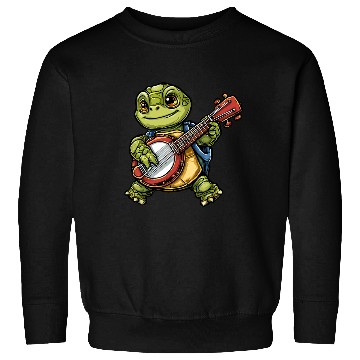Discover Turtle with a Guitar Sweatshirts