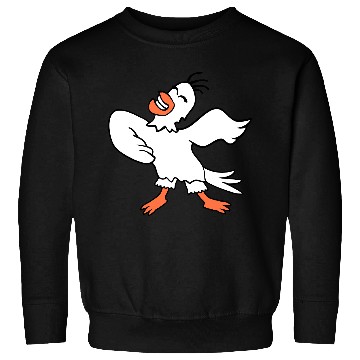 Discover Seagull bird dances happily celebrates cheerful Sweatshirts