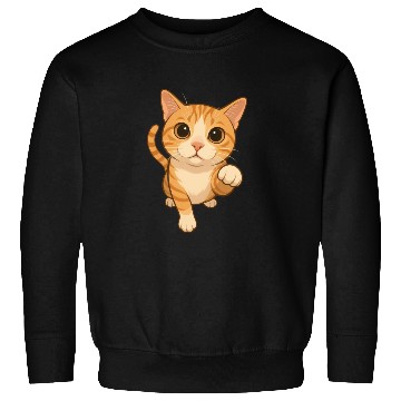 Discover Cute Meow Cat Design for Cat Lovers Sweatshirts