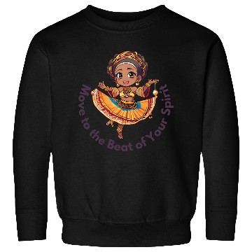 Discover Chibi Afro Dancer – Spirit in Motion Sweatshirts