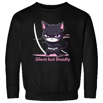 Discover Silent But Deadly – Chibi Ninja in Action Sweatshirts
