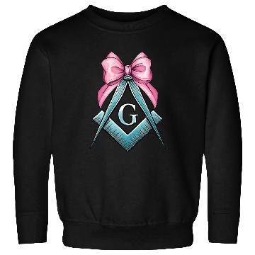 Discover Coquette Bow Square Compass Freemasonry Mom Sweatshirts