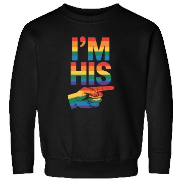 Discover I'm His Gay Couple Matching LGBTQ Pride Sweatshirts