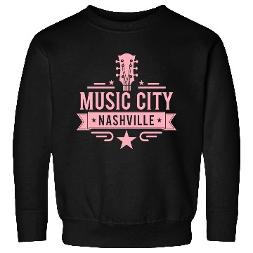 Discover Music City Nashville Guitar Tennessee Sweatshirts