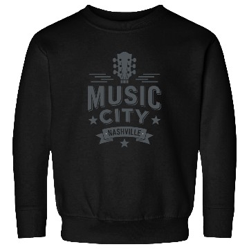 Discover Music City Nashville Guitar Tennessee Sweatshirts