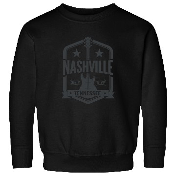 Discover Nashville Music City Guitar Tennessee Sweatshirts