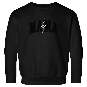 Discover Mama Checkered Bolt Mothers Day Sweatshirts