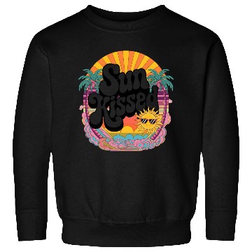 Discover Sun Kissed Retro Sunset Design Sweatshirts