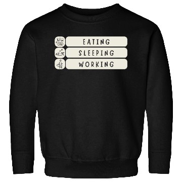 Discover Eat Sleep Work Repeat - Funny Daily Routine Meme Sweatshirts