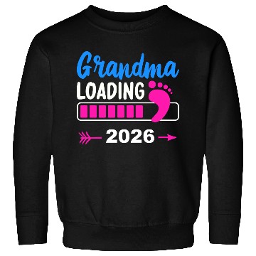 Discover Grandma Loading 2026 Pink Footprint Sweatshirts