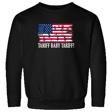 Discover Tariff Baby Tariff American Flag Trump Tariff Sweatshirts