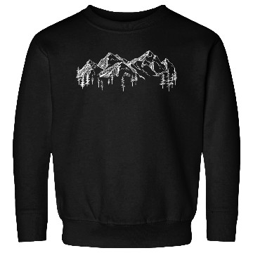 Discover mountain sketch forest Sweatshirts