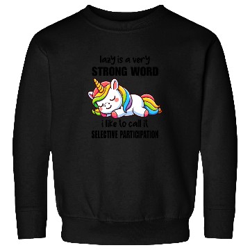 Discover Sleepy Rainbow Unicorn Sweatshirts