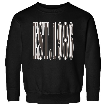 Discover EST. 1986 Retro Sweatshirts – Bold Vintage Sweatshirts for 80s