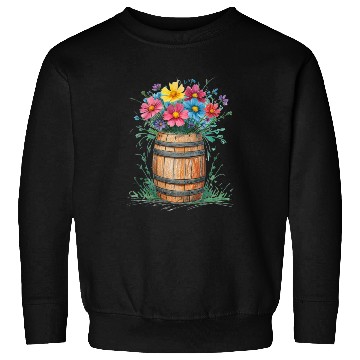 Discover "Rustic Blossom Barrel" Sweatshirts