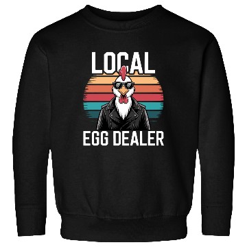 Discover Local Egg Dealer Easter Sunday Retro Chicken Sweatshirts