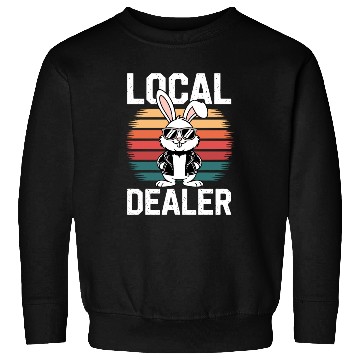 Discover Local Egg Dealer Easter Bunny Retro Egg Farmer Sweatshirts