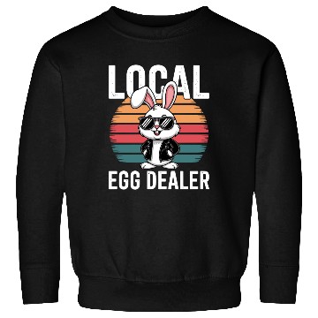 Discover Local Egg Dealer Easter Bunny Retro Easter Sweatshirts