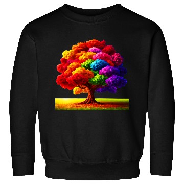 Discover Rainbow colours Spectrum Tree Sweatshirts