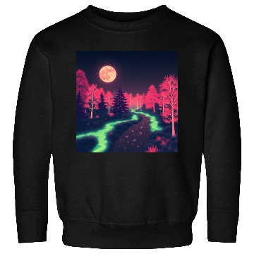 Discover Moonlit Alien Forest Sweatshirts
