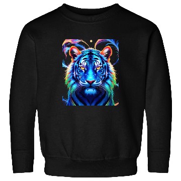 Discover Neon Jungle: Psychedelic Tiger Sweatshirts