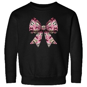 Discover Coquette Bow Theatre Mask Pattern Drama Comedy Sweatshirts