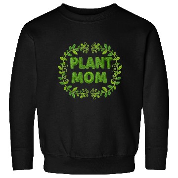 Discover Plant Mom Floral Wreath Design Sweatshirts