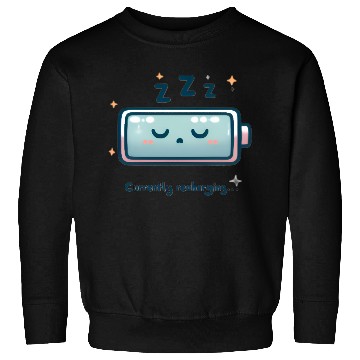 Discover “Currently Recharging…” Battery Icon Sweatshirts