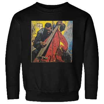 Discover Charles Mingus Double Bass Retro Superhero Comic Sweatshirts