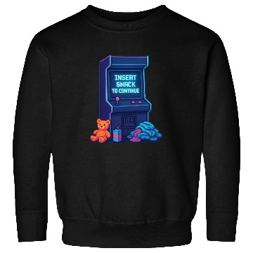 Discover Insert Snack to Continue Gamer Dad Neon Chaos Sweatshirts